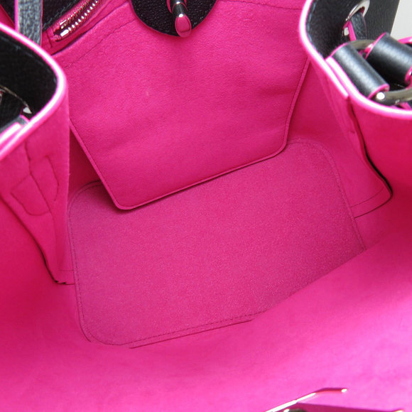 Louis Vuitton LockMe Bucket Shoulder Bag Marine Rouge Leather - Picture 5 of 9